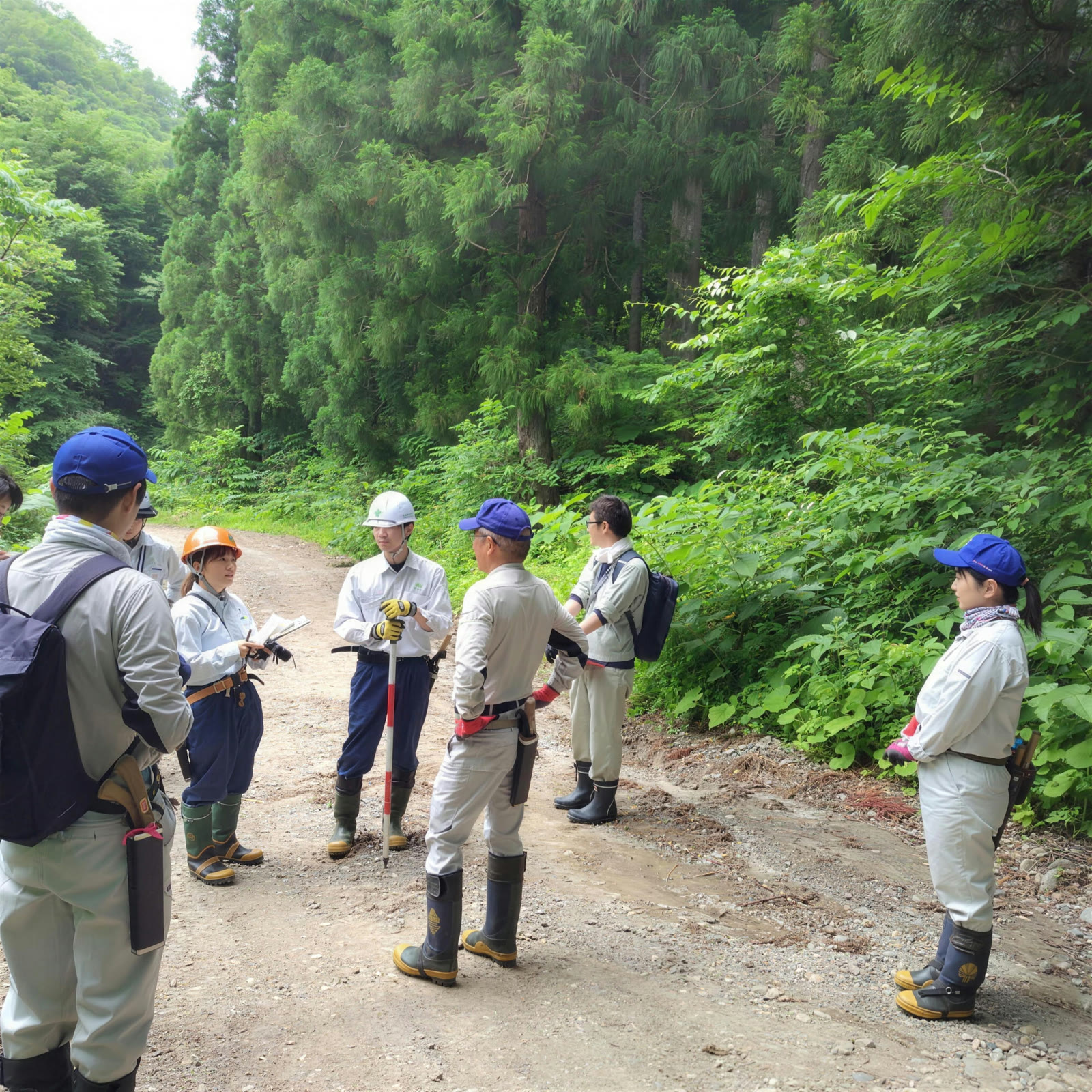 宮城北部森林管理署・大和町職員との現地打合せ